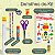 Kit Material Escolar Dinossauros Volta As Aulas 60 itens Completo Ideal para Ensino Fundamental ou Infantil - Imagem 4