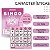 Bloco Cartela para Bingo 96 folhas Cor Rosa Pacote com 10 Blocos - Animativa - Imagem 2