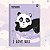 Caderno Brochura 80fls Capa Dura Panda My Friend 2026 São Domingos / Animativa - Imagem 7