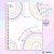 Caderno Universitário Tons Pastéis Espiral 1 Matéria 80 Fls Capa Dura Arc-en-ciel São Domingos / Animativa - Imagem 1