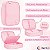 Estojo Escolar Box Happy Rosa Pastel - Tilibra - Imagem 2