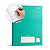 Caderno Quadriculado 7x7 Jandaia 96 Folhas Universitário Capa Dura Verde Stiff - Imagem 1