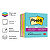 Bloco de Notas Super Adesivas Post-It Coleção Supernova Neon 76mm x 76mm c/ 5 Blocos - Imagem 2