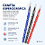 Caneta Esferográfica CIS Spiro Original 0.7mm Blister 3 Unidades Azul Preta Vermelha - Imagem 4