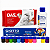 Kit Massa para Modelar DAS Branca 500g com Tinta Acrílica 12 Cores e Verniz Brilhante 100ml. - Imagem 1