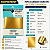 Papel Lamicote A4 250g Dourado Ouro Pacote 10 Folhas Para Artesanato Masterprint - Imagem 2