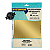 Papel Lamicote A4 250g Dourado Ouro Pacote 10 Folhas Para Artesanato Masterprint - Imagem 1