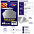 Papel Lamicote A4 250g Prata Pacote 10 Folhas Para Artesanato Off Paper - Imagem 2