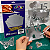 Papel Lamicote A4 250g Prata Pacote 10 Folhas Para Artesanato Off Paper - Imagem 5