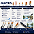 Kit 6 Pincéis Giotto Taklon Sintético Redondo e Chato para Pintura Aquarela Guache Acrílica - Imagem 4