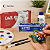 Kit Artesanato 6pcs com Massa DAS Branca Tinta Acrílica 12 Cores Pinceis Taklon Verniz Brilhante e Godê - Imagem 6