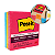Post-It 76x76mm 3 Blocos 270 Folhas Original Cores Divertidas 3M - Imagem 1
