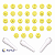 Kit Letras Estilo Carimbo BlueStar Amarelo com 32 Peças + 3 Cabos – Alfabeto Completo - Imagem 4
