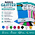 Papel Glitter A4 250g Masterprint 10 Folhas para Artesanato Papelaria Criativa - Imagem 2