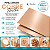 Papel Lamicote A4 250g Cobre Brilho Masterprint Pacote 10 Folhas Premium para Artesanato e Convites - Imagem 3