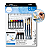 Kit Pintura Aquarela Iniciante 25pcs Daler Rowney Simply com Tinta Pincéis Lápis Godê e Bloco Papel - Imagem 1