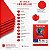 Papel Canson Iris Vivaldi Vermelho A4 185g/m² 25 Folhas para Artesanato e Impressões - Imagem 3