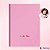 Caderno Brochura 96 folhas Capa Dura Rosa Anima Plus com Adesivo Animativa - Imagem 1