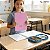 Caderno Brochura 96 folhas Capa Dura Rosa Anima Plus com Adesivo Animativa - Imagem 4