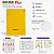 Caderno Brochura 96 folhas Capa Dura Amarelo Anima Plus com Adesivo Animativa - Imagem 3