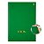 Caderno Brochura 96 folhas Capa Dura Verde Anima Plus com Adesivo Animativa - Imagem 1