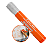 Caneta Marcador Quadro Branco Laranja WBM-7 Recarregável Pilot Office - Imagem 1