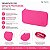Estojo Escolar em Silicone e Ziper Rosa Pink com 1 Divisória ACP - Imagem 2