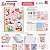 Caderno Universitário Sarang 10 Matérias 160 Folhas Capa Dura com Adesivos Estilo Kawaii Animativa - Imagem 5