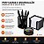 Kit Porta Objetos Dello Aramado Preto 3 Peças para Organização de Escritório - Imagem 2
