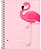 Caderno Espiral 10 Matérias - CD - Aloha Flamingo - Tilibra - Cód. 145 - Imagem 1