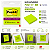 Bloco Autoadesivo 76x76mm c/ 45fls Neon Verde Post-It - 3M - Imagem 2