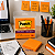 Bloco Autoadesivo 76x76mm c/ 45fls Neon Laranja Post-It - 3M - Imagem 3