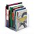Organizador e suporte para livros Cristal - Waleu - Imagem 1