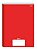 Caderno Brochurão 96fls Stiff Capa Dura Vermelho - Jandaia - Imagem 1