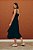 vestido de crepe decote aba preto - Imagem 4