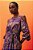 vestido midi com fenda ombro algas violeta - Imagem 3