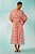 vestido midi decote v com manga rio mini rosa - Imagem 2