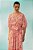 vestido midi decote v com manga rio mini rosa - Imagem 3