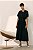 vestido midi utilitário com pate diagonal preto - Imagem 1