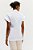 camisa de algodão manga curta estruturada branca - Imagem 4