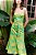 top de alfaiataria corselet com cinto jardim verde - Imagem 1