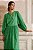 vestido midi túnica franzida dots verde - Imagem 2