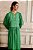 vestido midi túnica franzida dots verde - Imagem 3