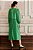 vestido midi túnica franzida dots verde - Imagem 4