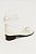sandália couro salto baixo amarração off white - Imagem 4