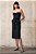 vestido de alfaiataria corselet preto - Imagem 1