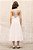 vestido de linho com sobreposições e tule branco - Imagem 5