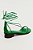 sandália couro salto baixo amarração verde - Imagem 1