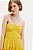 vestido midi frente única franzido amarelo - Imagem 4