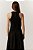 vestido midi de malha com tricoline acinturado preto - Imagem 5